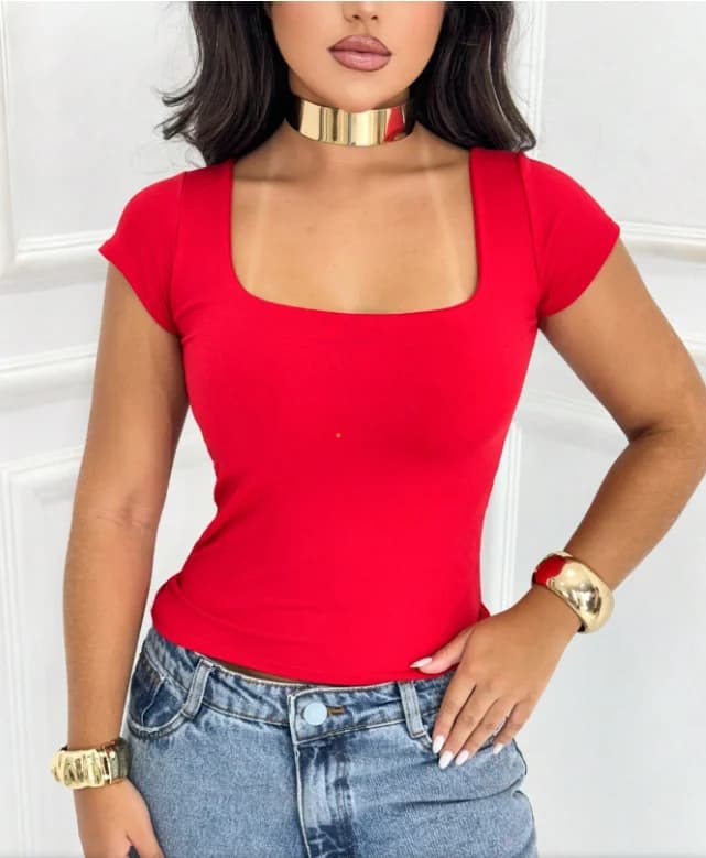 Blusa POLIAMIDA Manguinha